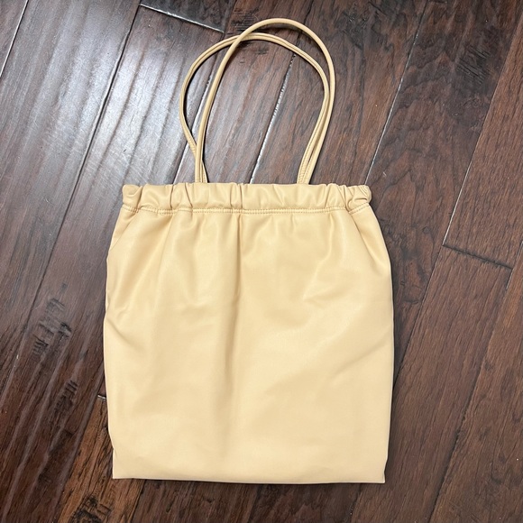 ZARA DRAWSTRING CLOSURE TOTE BAG - Picture 2 of 11